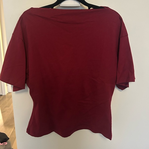 H&M Women's Burgundy and also Grey Short Sleeve Tops.. 2 for the price of one - Picture 2 of 2